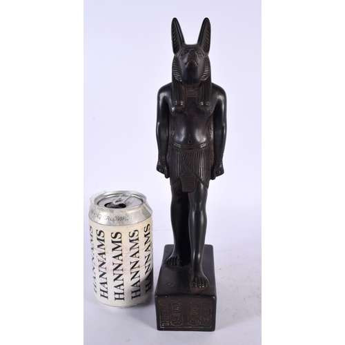 456 - AN ART DECO FRENCH FIGURE OF ANUBIS After the Antiquity. 30cm high.