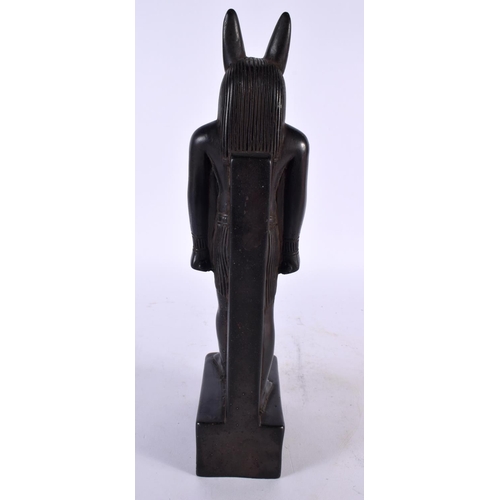 456 - AN ART DECO FRENCH FIGURE OF ANUBIS After the Antiquity. 30cm high.