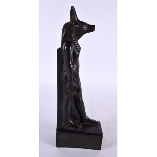 456 - AN ART DECO FRENCH FIGURE OF ANUBIS After the Antiquity. 30cm high.