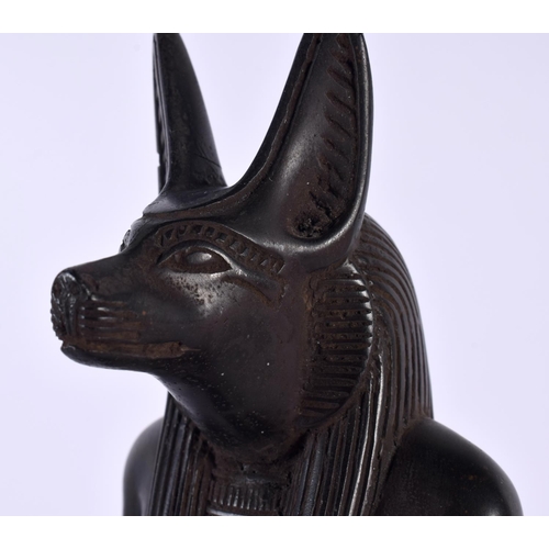 456 - AN ART DECO FRENCH FIGURE OF ANUBIS After the Antiquity. 30cm high.