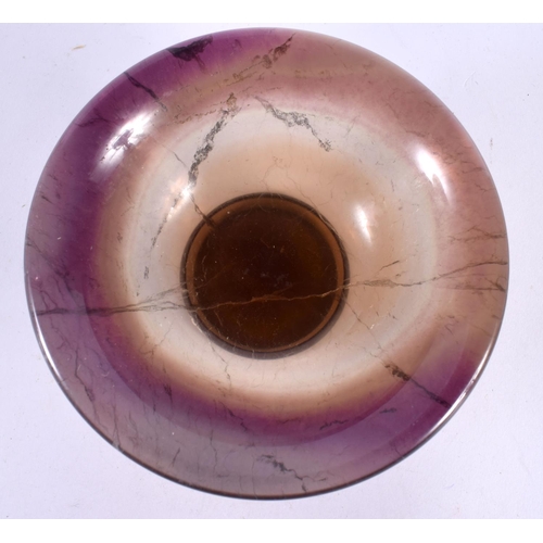 487 - A BLUEJOHN TYPE STONE BOWL. 13 cm diameter.