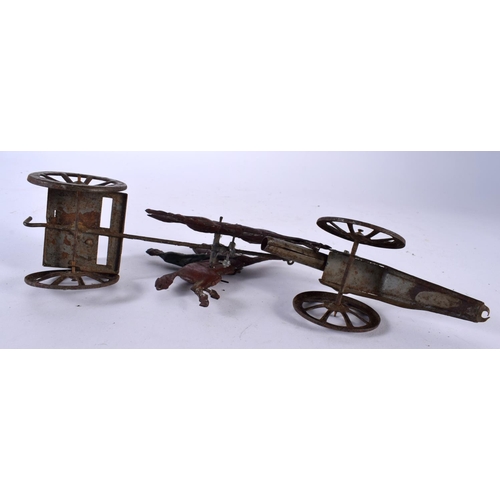 508 - TWO EARLY TINPLATE TOYS. Largest 14cm wide. (2)