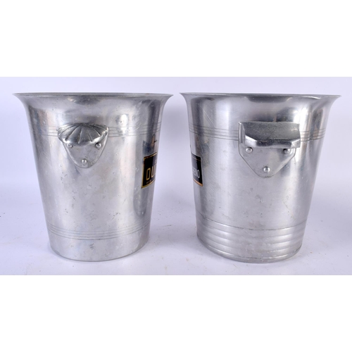 511 - A PAIR OF CHAMPAGNE DUDINOT BUCKETS. 21 cm x 18cm.