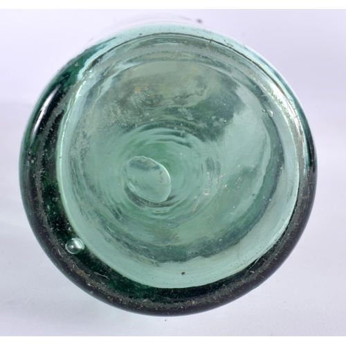 55 - A FRENCH LIDEALE MARQUE GLASS CONSERVE BOTTLE. 24 cm high.