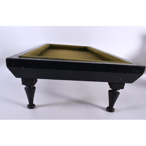 612 - A MINIATURE BILLIARD TABLE. 55 cm x 32 cm.