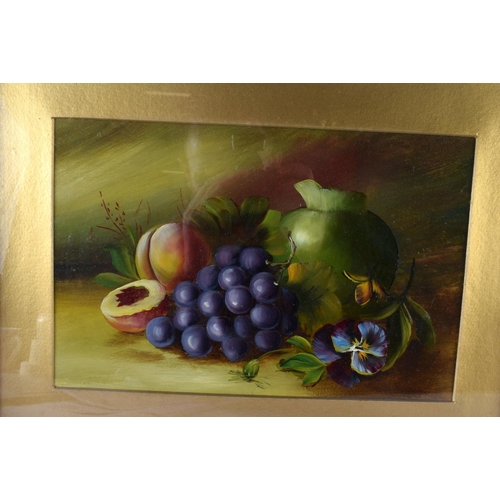 645 - TWO 19TH CENTURY ENGLISH WATERCOLOURS together with a still life oil painting. Largest 52 cm x 44 cm... 