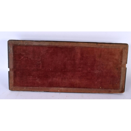 668 - A RARE VICTORIAN FOSSILISED WOOD EXTENDING BOOK SLIDE T A Simpson & Co Regent Street London. 52 cm x... 