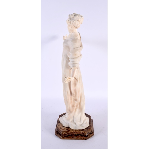 728 - Paul Philippe (C1910) Marble study of a dancing female. 43 cm high.