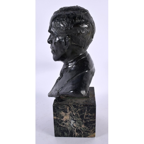 779 - European School (C1920) Bronze, Bust of a male. 35 cm high.