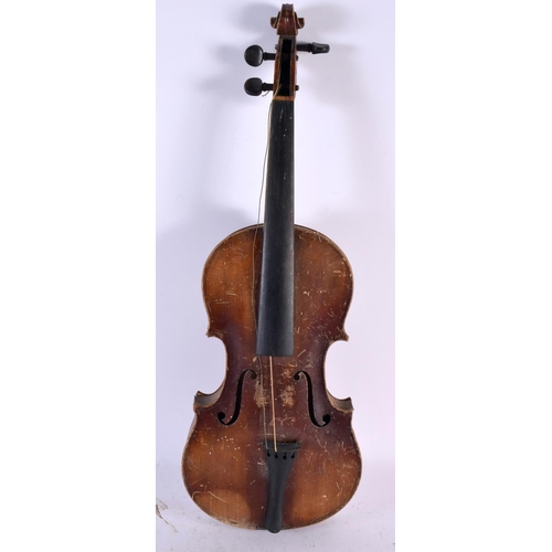 894 - A VIOLIN. 59 cm long, length of back 35.5 cm.