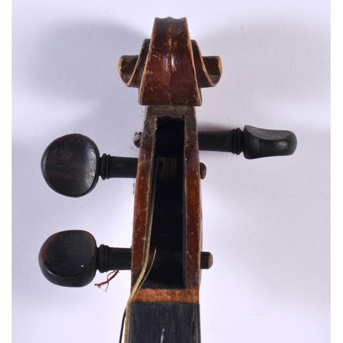 894 - A VIOLIN. 59 cm long, length of back 35.5 cm.