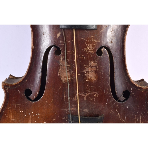 894 - A VIOLIN. 59 cm long, length of back 35.5 cm.