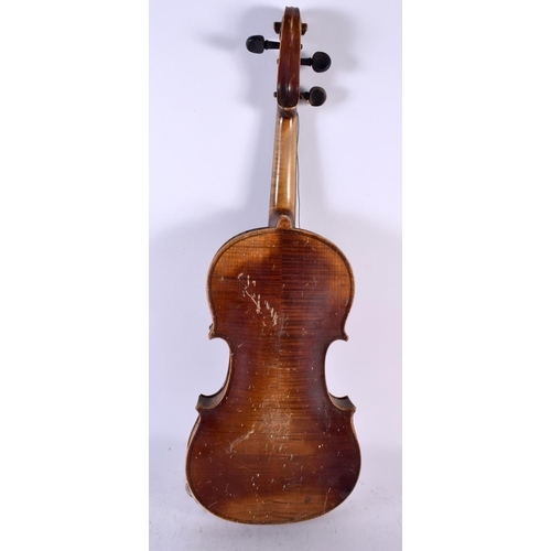 894 - A VIOLIN. 59 cm long, length of back 35.5 cm.