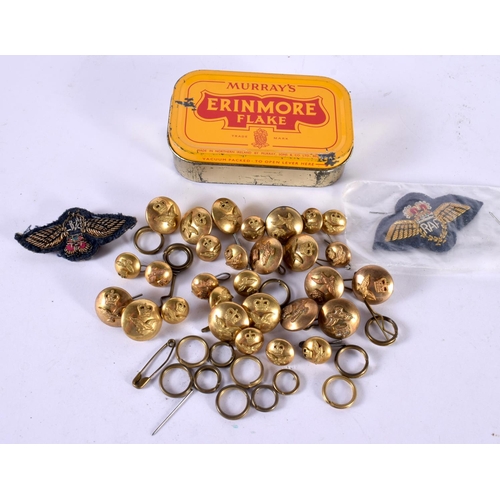 1227 - A QUANTITY OF RAF BUTTONS TOGETHER WITH TWO BAGES (Qty)