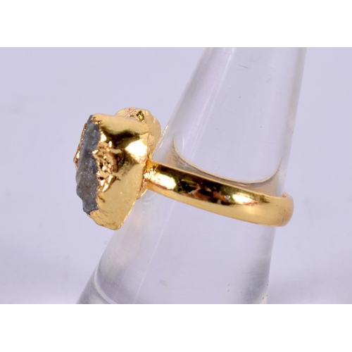 1254 - STUNNING RING FROM LONDON BASED JEWELLERY DESIGNER SEFA HUYAK.  Size M, weight 4.6g