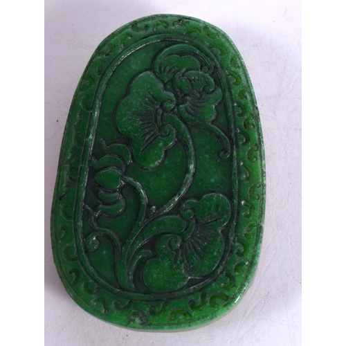 1311 - A CHINESE CARVED JADE HORSE PENDANT. 101 grams. 9.5 cm x 6 cm.