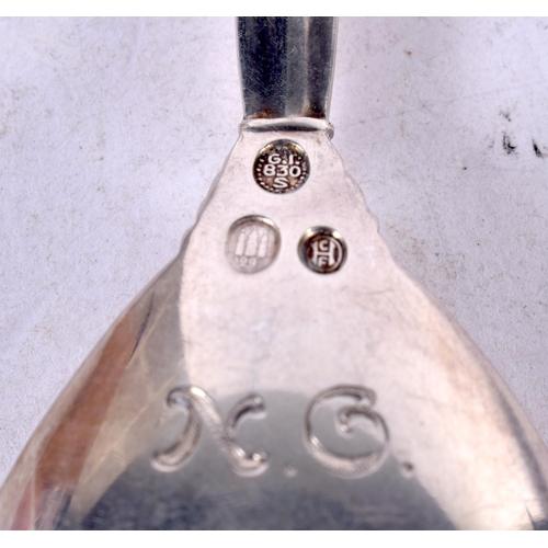 1333 - A GEORG JENSEN SILVER SPOON. 34 grams. 15cm x 4 cm.