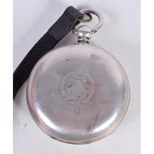 1561 - A SILVER POCKET WATCH. London 1863. 123 grams overall. 5 cm wide.