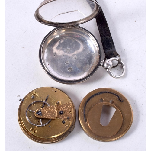 1561 - A SILVER POCKET WATCH. London 1863. 123 grams overall. 5 cm wide.