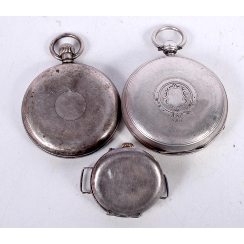 1562 - A SILVER POCKET WATCH. London 1886. 172 grams overall. 5 cm wide.