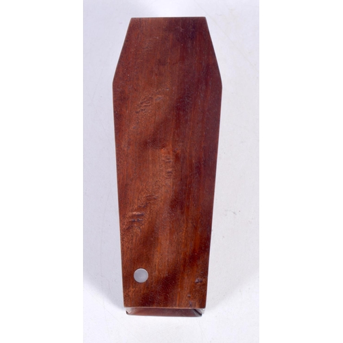 1665 - A WOOD AND BONE COFFIN. 97 grams. 3.5 cm x 12 cm.