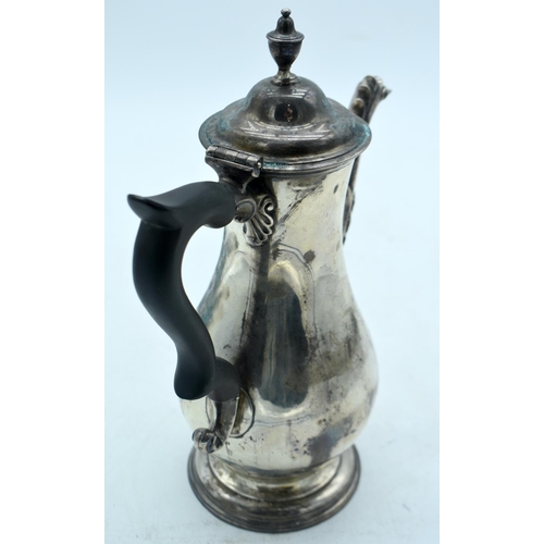 1781 - A GEORGE III COFFEE POT. London 1775. 793 grams. 28cm x 22cm.