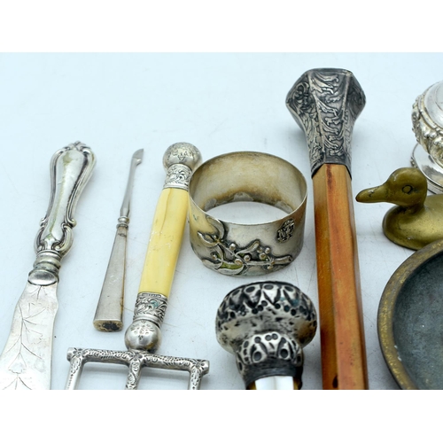 1814 - SILVER ITEMS etc. (qty)