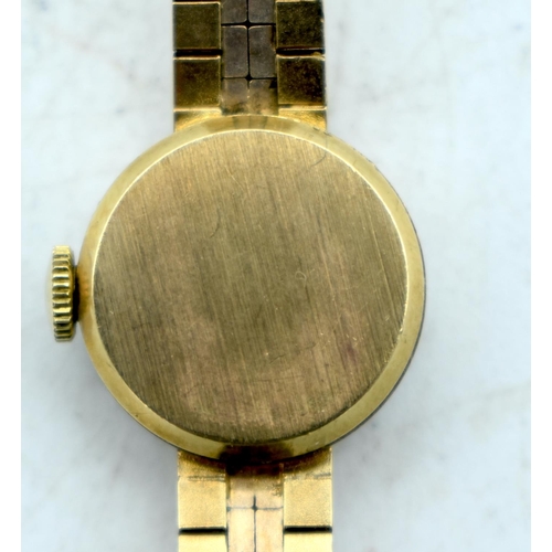 1842 - A BOXED LADIES 9CT GOLD CASED ROLEX COCKTAIL WATCH.  Stamped 9K, Dial 1.6 cm incl crown, weight 16.4... 