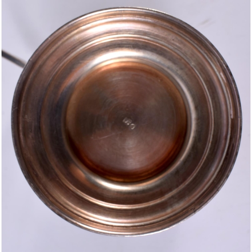 1892 - A CONTINENTAL SILVER CUP HOLDER.  Stamped 84, 12.7cm x 11.7cm x 7.8 cm, weight 159g