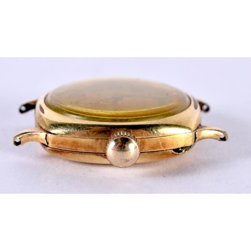 1929 - A 14CT GOLD FILLED WALTHAM WATCH. 3.5 cm wide inc crown.