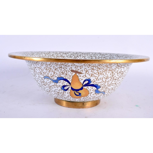 2184 - AN EARLY 20TH CENTURY CHINESE CLOISONNE ENAMEL FLARED BOWL Late Qing/Republic, decorated with precio... 