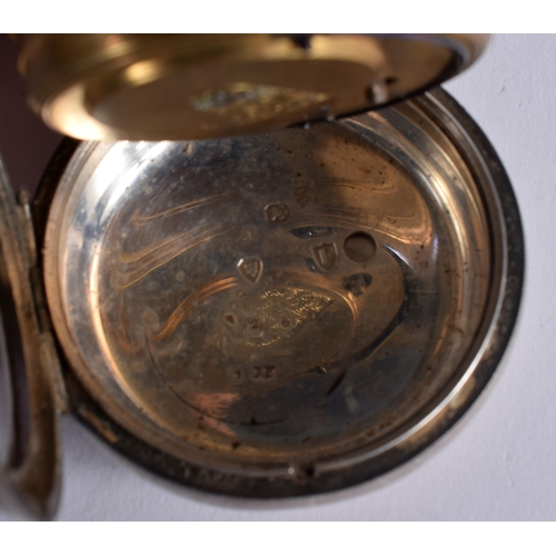 163 - A VICTORIAN SILVER POCKET WATCH. London 1881. 175.9 grams overall. 5.5 cm diameter.