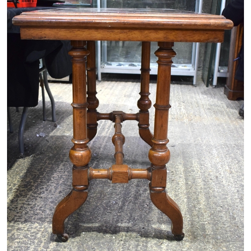 25A - AN UNUSUAL 19TH CENTURY ITALIAN MIXED MARBLE AND HARDSTONE TABLE contained within an Aesthetic oak f... 