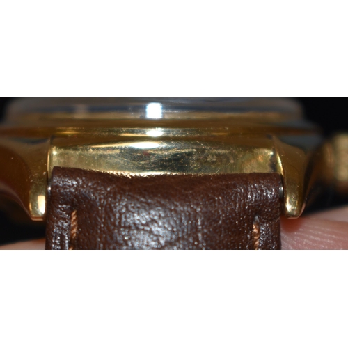 606 - GOLD ROLEX OYSTER PERPETUAL DATEJUST WRIST WATCH CIRCA 1969.  Working. 3.5 cm wide inc winder. Seria... 