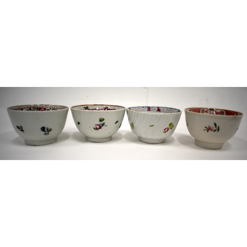 149 - New Hall and New Hall type five jugs, two with pattern numbers 211 and 176 N and three and four teab... 