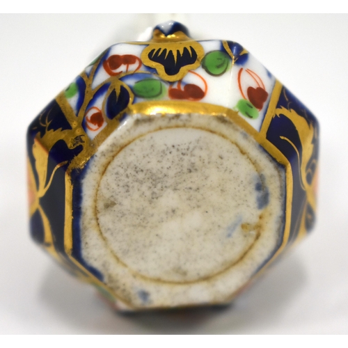 222 - 1st quarter of the 19th century Derby rare miniature imari jug and basin. Jug 5cm high.