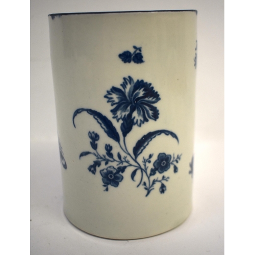 288 - 18th century Worcester mug in the Gillyflower pattern. 14cm high