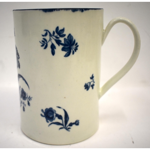 288 - 18th century Worcester mug in the Gillyflower pattern. 14cm high