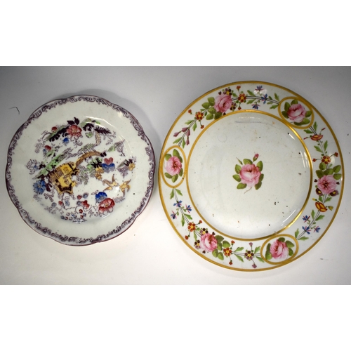 297 - Bow 149: Various 19th century porcelain including Chamberlains Worcester