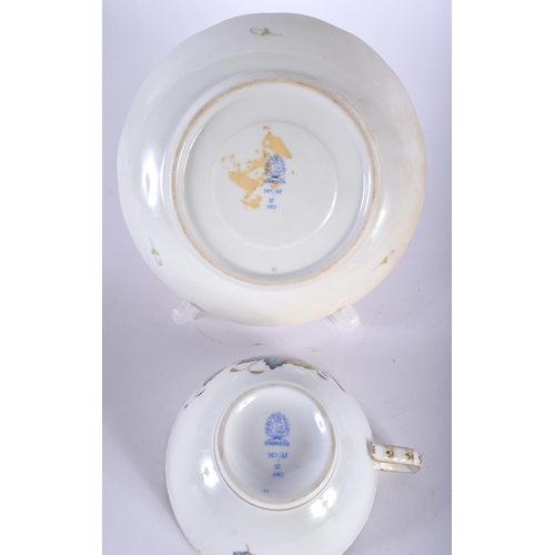 36 - A HUNGARIAN HEREND PORCELAIN BOWL and a Herend cup and saucer. Largest 17 cm wide. (3)