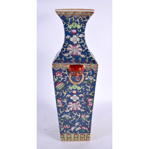 367 - A LARGE CHINESE REPUBLICAN PERIOD FAMILLE ROSE PORCELAIN VASE painted with figures and panels of cal... 