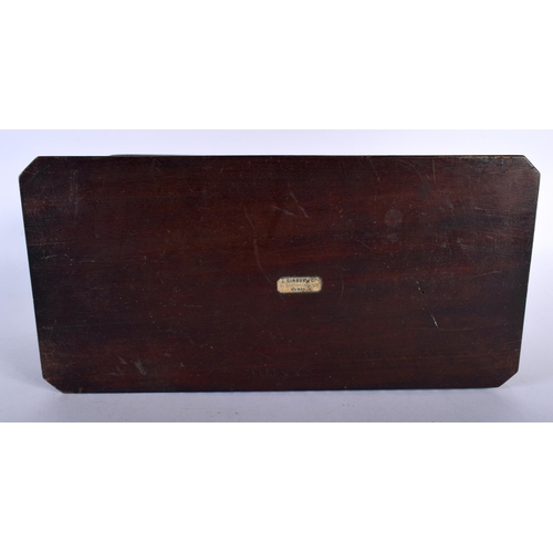 392 - A LOVELY 19TH CENTURY FRENCH ROSEWOOD AND MOTHER OF PEARL FOLDING JEWELLERY CASKET inlaid in mother ... 