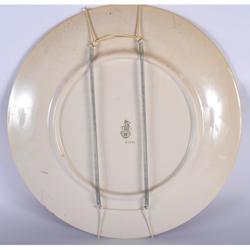 40 - A LARGE ROYAL DOULTON FLORAL PAINTED PLATE together with a matching bowl & a large Carlton Ware bowl... 