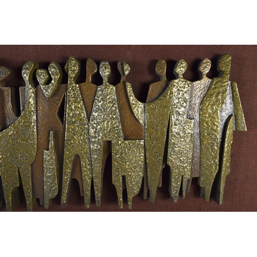 425 - Giovanni Schoeman (Mid 20th Century) Brutalist, carved wall relief sculpture. 70 cm x 42 cm. Provena... 