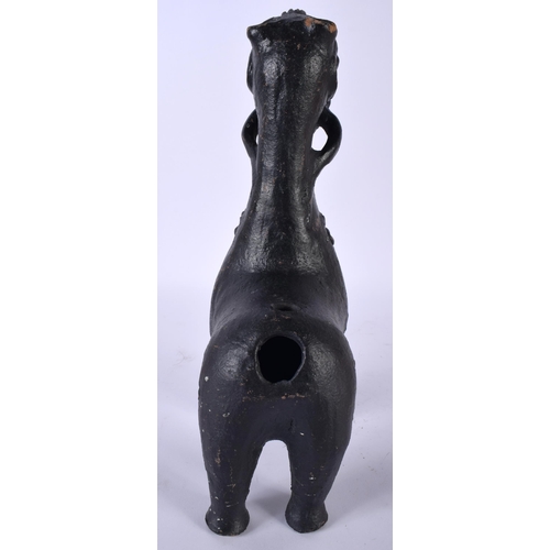 517C - A LARGE 18TH/19TH CENTURY SOUTHERN EUROPEAN POTTERY FIGURE OF A HORSE of zoomorphic form, after the ... 