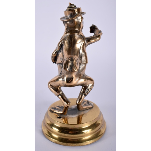 524B - AN UNUSUAL VICTORIAN BRONZE TABLE LIGHTER in the form of a toad. 15 cm high.