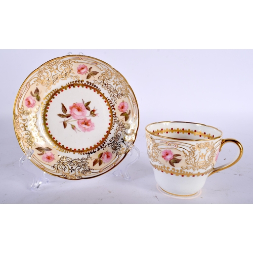 627 - TWO EARLY 19TH CENTURY COALPORT PORCELAIN DISHES together with a similar plate, and assorted Coalpor... 