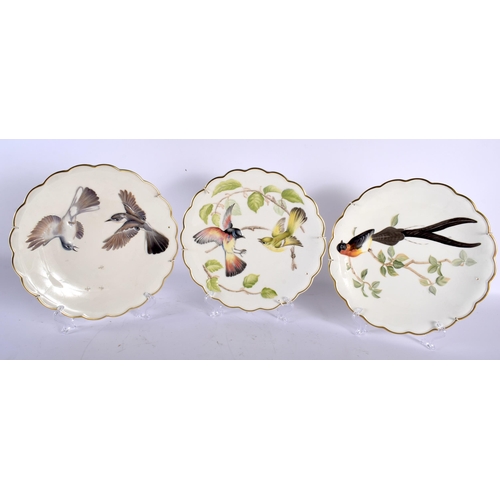 680 - TWELVE ROYAL WORCESTER DOROTHY DOUGHTY DESSERT PLATES. 21 cm wide.