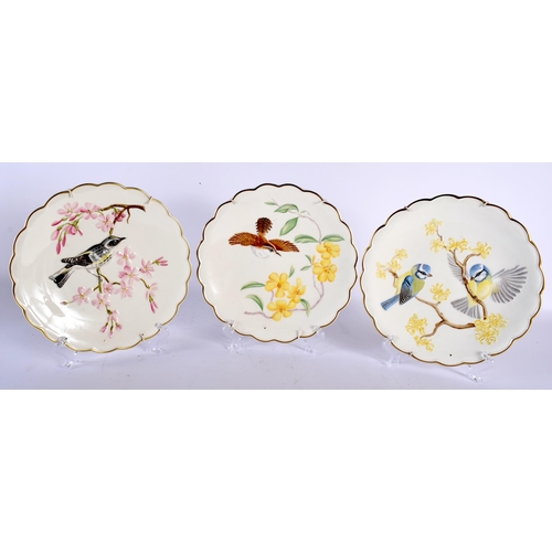 680 - TWELVE ROYAL WORCESTER DOROTHY DOUGHTY DESSERT PLATES. 21 cm wide.