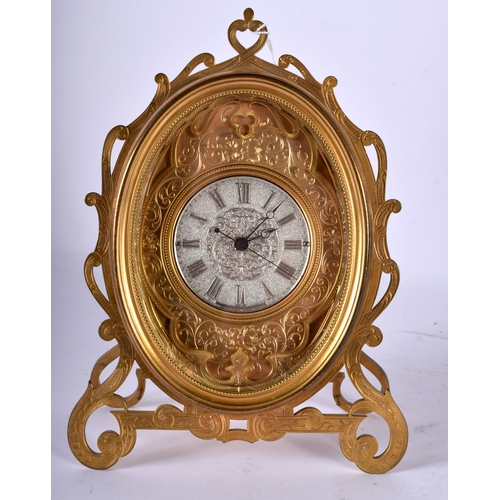 84 - A FINE MID 19TH CENTURY ENGLISH ORMOLU AND SILVERED DIAL STRUT CLOCK in the Manner of Thomas Cole, e... 